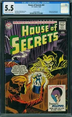 Buy House Of Secrets #61 (DC, 1963) CGC 5.5 - KEY • 476.66£