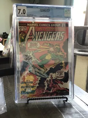 Buy The Avengers #116 CGC Graded 7.0 Avengers Vs Defenders Silver Surfer Vs Vision • 157.67£