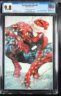 Buy Amazing Spider-Man #40 (02/2024) - John Giang Xmas Virgin Var CGC 9.8 - Marvel • 82.79£