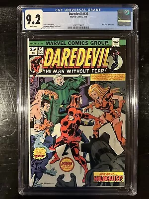 Buy Daredevil #123 CGC 9.2 (Marvel 1975)  WP!  Nick Fury Appearance! • 52.24£