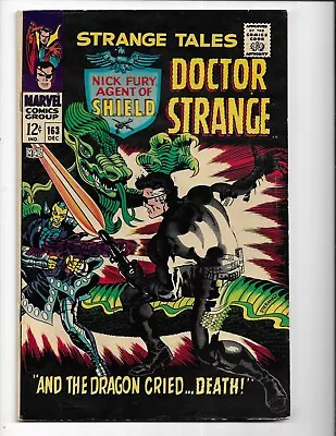 Buy Strange Tales 163 - F- 5.5 - Doctor Strange - Nick Fury - Sternako Art (1967) • 17.59£