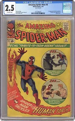 Buy Amazing Spider-Man #8 CGC 2.5 1964 1972996001 • 311.73£