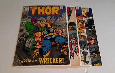Buy The Mighty Thor 171, (Marvel, Dec 1969), 175, 156, 149, Wrecker, Silver, Lot • 44.17£