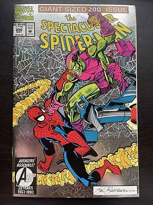 Buy SPECTACULAR SPIDER-MAN #200 (Marvel 1993) Foil Cover, Green Goblin • 8.69£