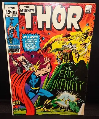 Buy 1971  Thor  #188 The Origin Of Infinity Revealed! Odin Vs Odin! Loki Vs Hela! • 8£