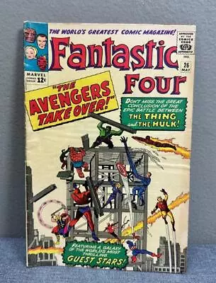 Buy Fantastic Four Volume 1 No. 26 May 1964 Avengers Stan Lee / Jack Kirby Marvel • 59.29£