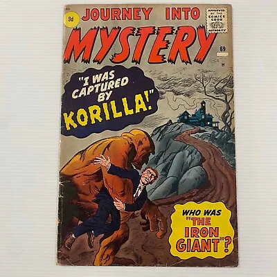 Buy Journey Into Mystery #69 1961 VG+ Pence Copy • 145£