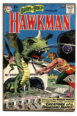 Buy BRAVE AND THE BOLD #34-1st Appearance Of HAWKMAN / HAWKGIRL DC Comic Book • 431.74£