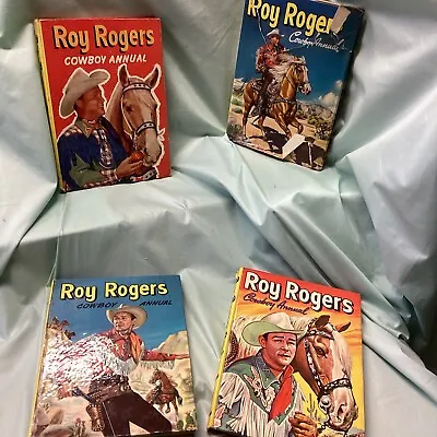 Buy 4 X Vintage Roy Rogers Western Cowboy Annuals Adventures • 6.99£