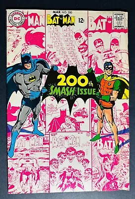 Buy Batman #200 200th Smash Issue 1st Neal Adams Batman, 1969 DC Comics Vintage! • 55.16£