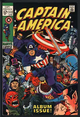Buy Captain America #112 8.5 // Origin Of Captain America Retold Marvel Comics 1969 • 75.15£