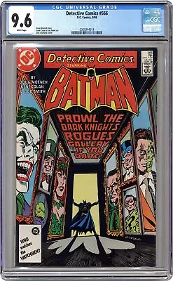 Buy Detective Comics #566 CGC 9.6 1986 0309344014 • 86.83£