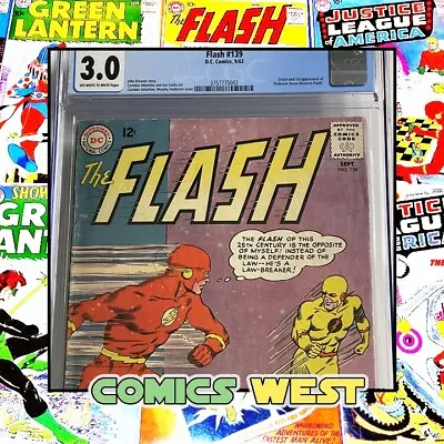 Buy FLASH #139 CGC 3.0 1st Appearance Prof. Zoom Reverse Flash! KEY! • 268.81£