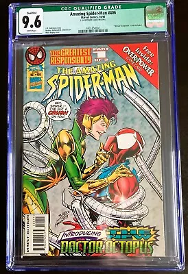 Buy Amazing Spider-Man 406 CGC 9.6 WP Qualified First Lady Octopus 1995 New Case • 24.29£