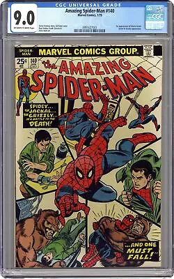 Buy Amazing Spider-Man #140 CGC 9.0 1975 3991627001 • 151.22£