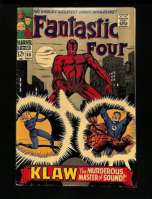 Buy Fantastic Four #56 FN+ 6.5 Murderous Master! Dr. Doom Appearance!  Marvel 1966 • 44.77£