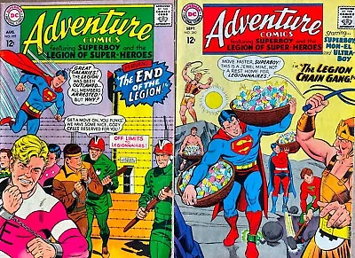 Buy ADVENTURE COMICS # 359 & 360  Superboy Legion Of Super-Heroes Silver Age DC • 8.79£