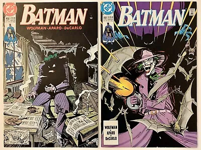 Buy Batman #450 And #451 (1990) Origin Of The Joker (VF+/8.5) Vintage Aparo Art- KEY • 31.72£