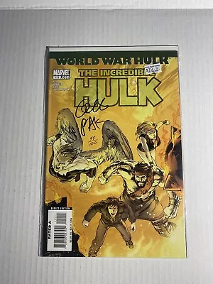 Buy The Incredible Hulk #111 World War Signed By Greg Pak #49/100 COA • 26.06£