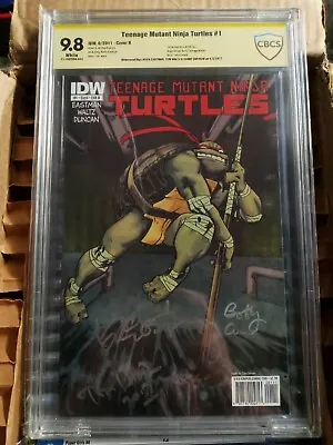 Buy Teenage Mutant Ninja Turtles #1 IDW 2011 CBCS 9.8 Triple Signed • 197.09£