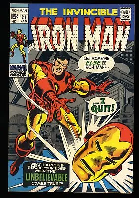Buy Iron Man #21 VF+ 8.5 Crimson Dynamo Appearance! Marvel 1970 • 62.28£