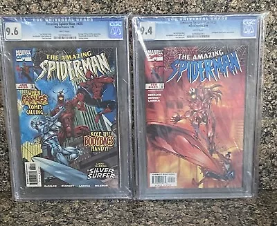 Buy Amazing Spiderman #430 & 431 Cosmic Carnage Set CGC 9.6 And 9.4 • 237.18£