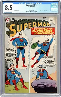 Buy Superman #137 CGC 8.5 1960 4093394008 • 285.31£