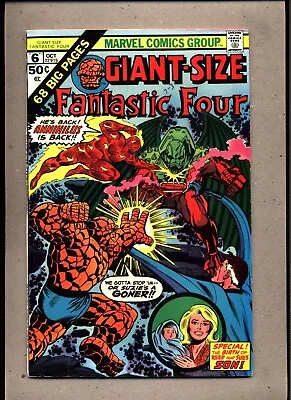 Buy Giant-size Fantastic Four #6_october 1975_fine+_annihilus_bronze Age! • 1.24£