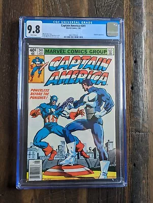 Buy Captain America #241, CGC 9.8, Newsstand, Marvel 1980, Frank Miller Cover, WP • 783.53£
