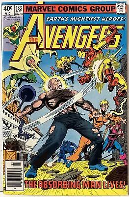 Buy Avengers #183 Newsstand Variant Ms. Marvel Joins! Absorbing Man Appearance VF-NM • 15.98£