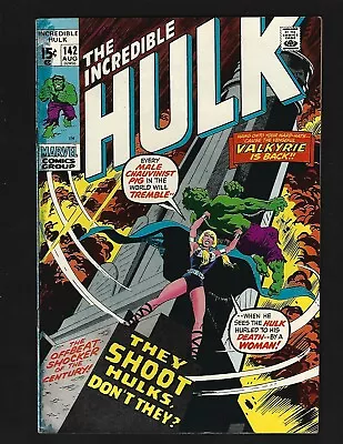 Buy Incredible Hulk #142 VF- 1st Samantha Parrington Valkyrie (2nd Ever) Enchantress • 31.58£