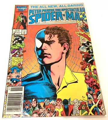 Buy Peter Parker The Spectacular Spider Man #120 1986 Newsstand • 13.43£