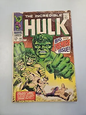 Buy INCREDIBLE HULK #102 (Marvel Comics, 1968) 1st Issue After Tales To Astonish • 94.60£