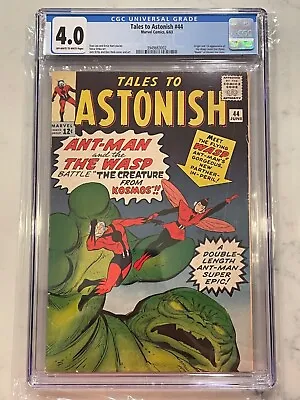 Buy Tales To Astonish #44 CGC 4.0 OW/W Origin & 1st App Of The Wasp • 790.60£