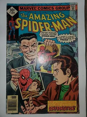 Buy Amazing Spider-Man #169 VG 4.0 Frank Miller Writes In To Editor Run Filler 1977 • 5.55£