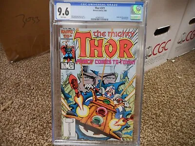 Buy Thor 371 Cgc 9.6 Marvel 1986 1st Balder The Brave As Lord Of Asgard Peacemaker W • 55.29£