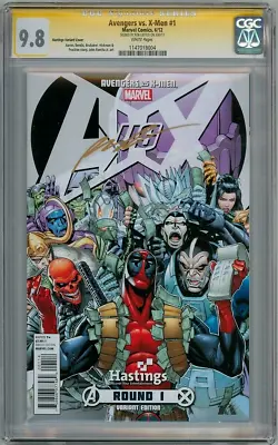 Buy Avengers Vs. X-men 1 Cgc 9.8 Signature Series Signed Rob Liefeld Deadpool Marvel • 129.95£