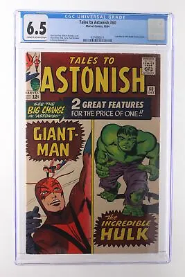 Buy Tales To Astonish #60 - Marvel Comics 1964 CGC 6.5 Giant-Man + Hulk Double Featu • 117.80£