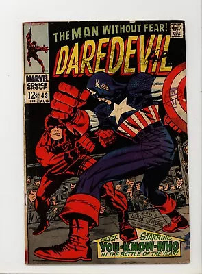 Buy Daredevil 43 VG/F Jack Kirby Art 1968 • 27.98£