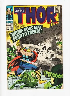 Buy Thor #132  Marvel Comic  Key 1st Appearance Ego The Living Planet! Jack Kirby • 43.54£