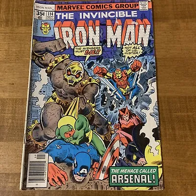 Buy Invincible Iron Man 114 VFNM 9.0! Marvel NEWSSTAND 1978 • 8.04£