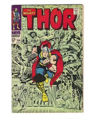 Buy Thor #154 Marvel 1968 FN+/VF-  Or Better Mangog! Jack Kirby Combine Ship • 23.71£