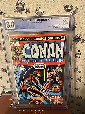 Buy Conan The Barbarian #23 Pgx 8.0.1st App Red Sonja..white Pages..typo Error • 341.05£