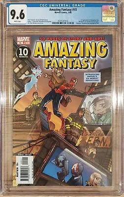 Buy 2006 Amazing Fantasy #15 CGC 9.6NM+ Marvel Comic First Amadeus Cho • 170.87£