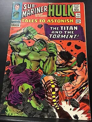 Buy Sub-Mariner And The Incredible Hulk Tales To Astonish #79 VG+/F- • 40.03£