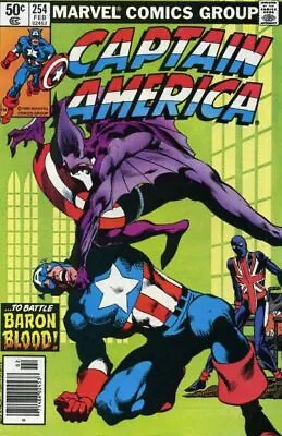 Buy Captain America (1st Series) #254 (Newsstand) FN; Marvel | John Byrne Union Jack • 35.61£