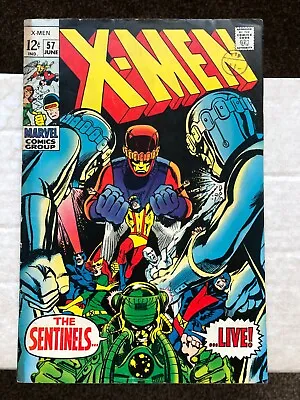 Buy X-Men 57 (1969) Neal Adams Art. Sentinels App. Marvel Girl Origin Story, Cents • 33.99£