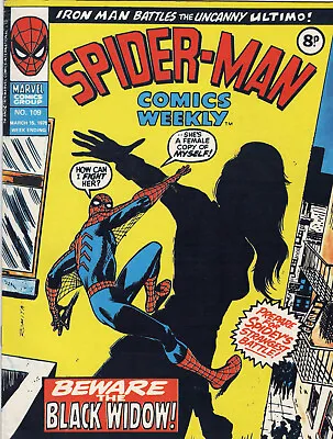 Buy Spider-Man Weekly 109 & 110 (1975): UK - Amazing 86 Black Widow - Free/Low Ship • 14.95£