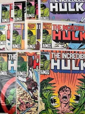 Buy FIRST PRINT, No. 312-322 SET The Incredible Hulk Comics, Near Mint Condition • 79.06£