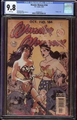 Buy Wonder Woman # 184 CGC 9.8 White (DC, 2002) Classic Adam Hughes Cover  • 197.65£